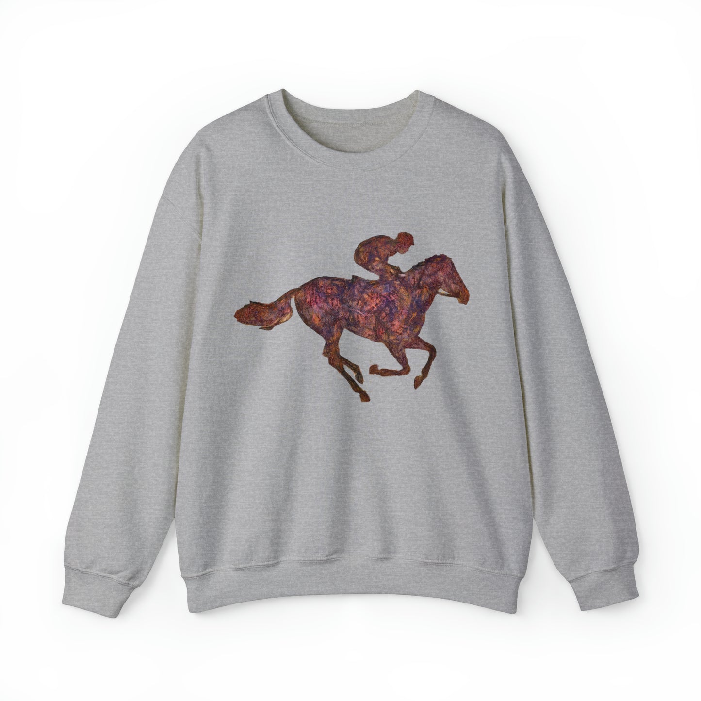Race Horse - Unisex 50/50  Crewneck Sweatshirt
