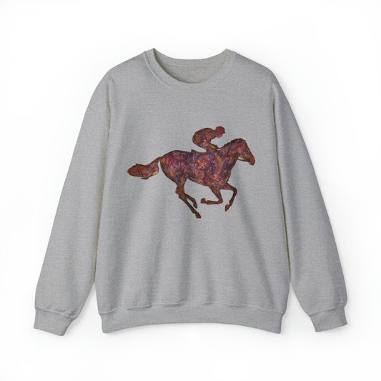 Race Horse - Unisex 50/50  Crewneck Sweatshirt