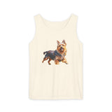 Australian Terrier Unisex Relaxed Fit Garment-Dyed Tank Top