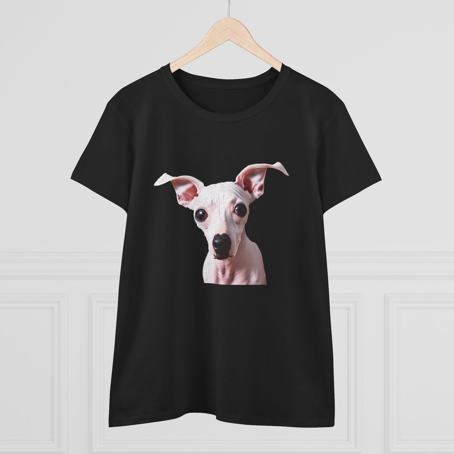 American Hairless Terrier Women's Midweight Cotton Tee