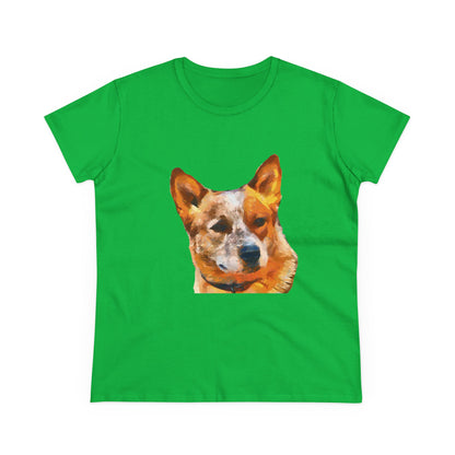 Red Heeler - Australian Cattle Dog Women's Midweight Cotton Tee