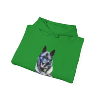 Norwegian Elkhound Unisex 50/50 Hoodie: Cozy Companion