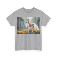 Borzoi 'Russian Wolfhound' Unisex Heavy Cotton Tee