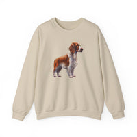 Irish Red & White Setter - Unisex 50/50  Crewneck Sweatshirt