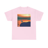 Kastro Sunset (Sifnos Island, Greece) Unisex Heavy Cotton Tee