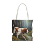 Irish Red & White Setter Polyester Tote Bag (AOP)