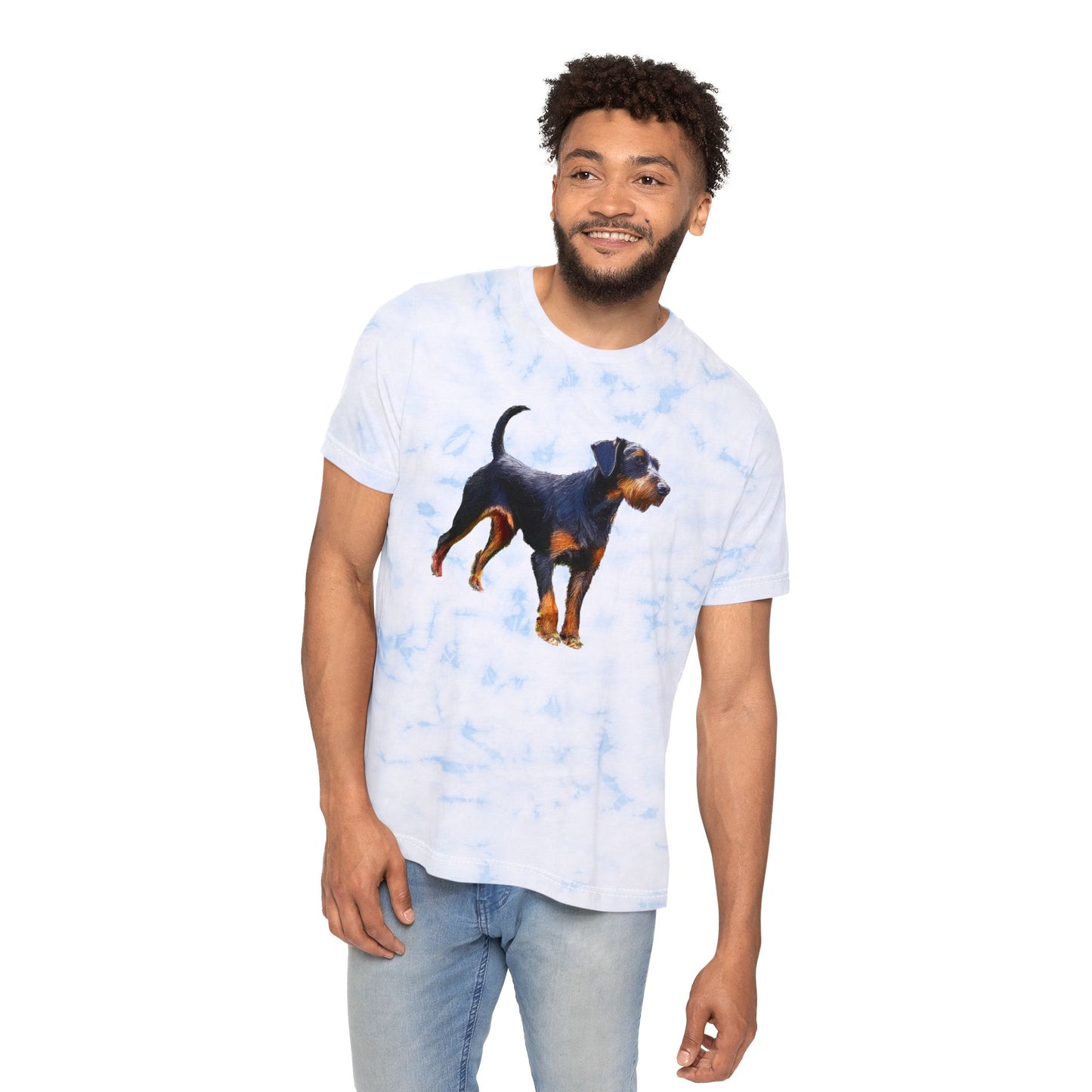 Jagdterrier Unisex Fashion Tie-Dyed T-Shirt