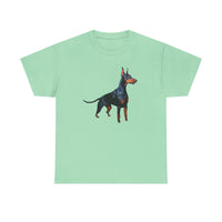 Doberman Pinscher Unisex Heavy Cotton Tee