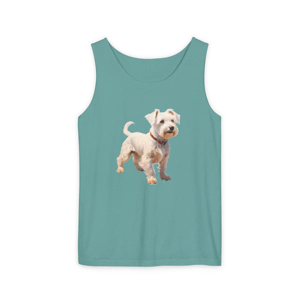 Sealyham Terrier Unisex Relaxed Fit Garment-Dyed Tank Top