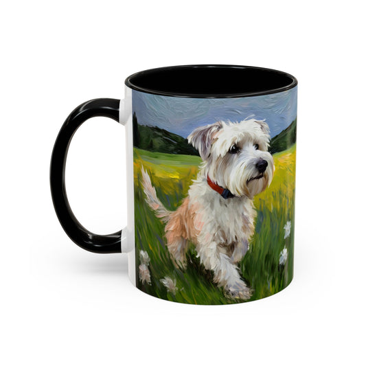 Dandie Dinmont Terrier - Ceramic Accent Coffee Mug  - 2 Sizes