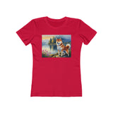 Shiba Inu Women's Slim Fitted Ringspun Cotton Tee