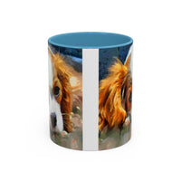 Cavalier King Charles Puppy - Accent Coffee Mug - 2 Sizes