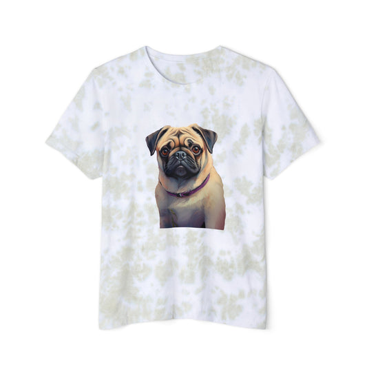 Pug Unisex  Fashion Tie-Dyed T-Shirt