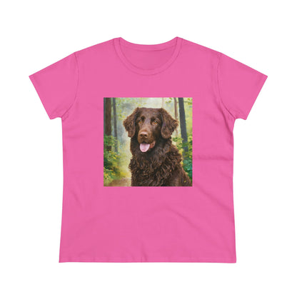 Curly-Coated Retriever Women's Midweight Cotton Tee
