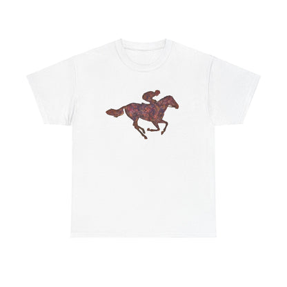 Elegant Race Horse Unisex Heavy Cotton Tee