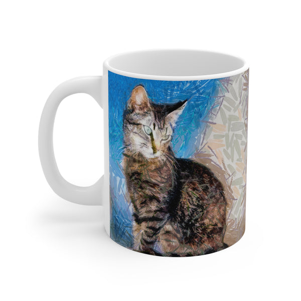 Cat 'Teris of Tinos' Ceramic Mug 11oz