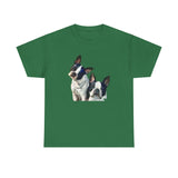 Boston Terriers 'Skipper & Dee Dee' Unisex Heavy Cotton Tee