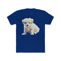 Bichon Frise Men's Fitted Cotton Crew Tee