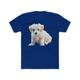 Bichon Frise Men's Fitted Cotton Crew Tee