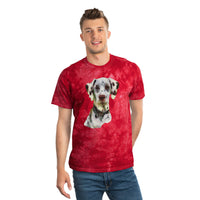 Dalmatian Unisex Cotton Tie-Dye Tee, Crystal