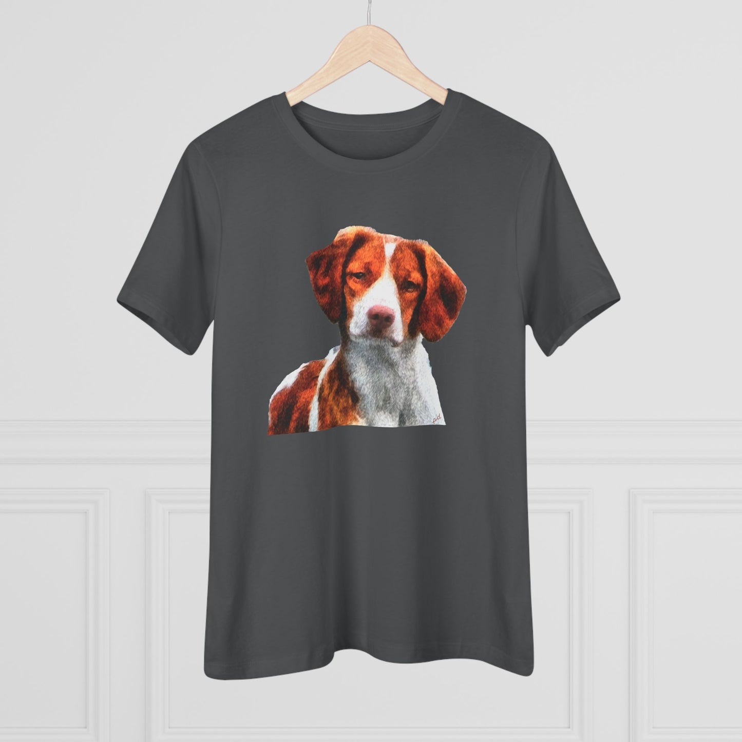 Brittany Spaniel 'Gunner' Women's Relaxed Fit Cotton Tee