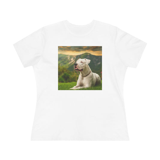 Dogo Argentino Women's Relaxed Fit Cotton Tee