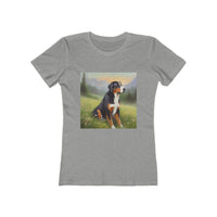 Greater Swiss Mountain Dog Women's Slim Fitted Cotton Tee