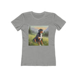 Greater Swiss Mountain Dog Women's Slim Fitted Cotton Tee