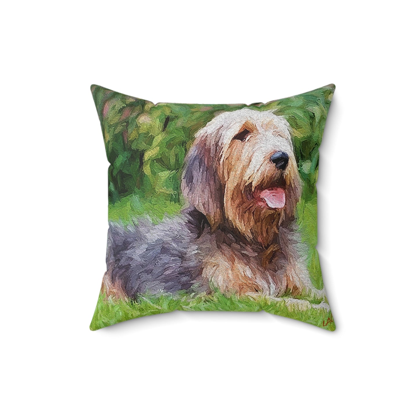 Otterhound Spun Polyester Throw Pillow