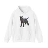 Kerry Blue Terrier 50/50 Hooded Sweatshirt
