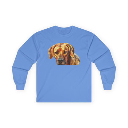 Rhodesian Ridgeback 'Zulu' Unisex Cotton Long Sleeve Tee