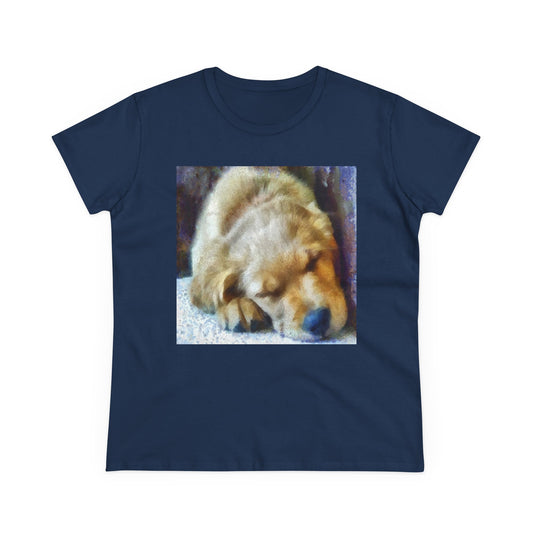 Golden Retriever 'Zucko' Women's Midweight Cotton Tee