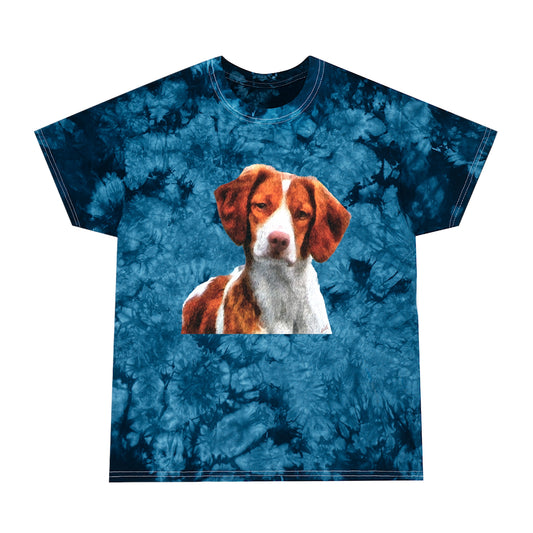 Gunner Brittany Spaniel Crystal Tie-Dye Unisex Tee
