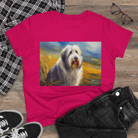 Old English Sheepdog Women's Midweight Cotton Tee
