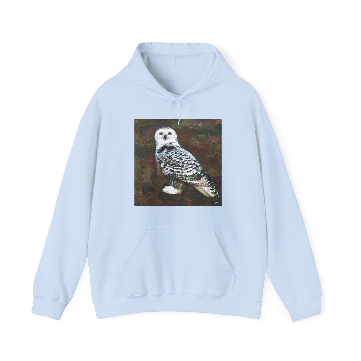 Snowy White Owl - Unisex 50/50 Hoodie