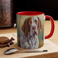 Bracco Italiano 'Italian Pointer#' - Accent - Ceramic Coffee Mug, 11oz