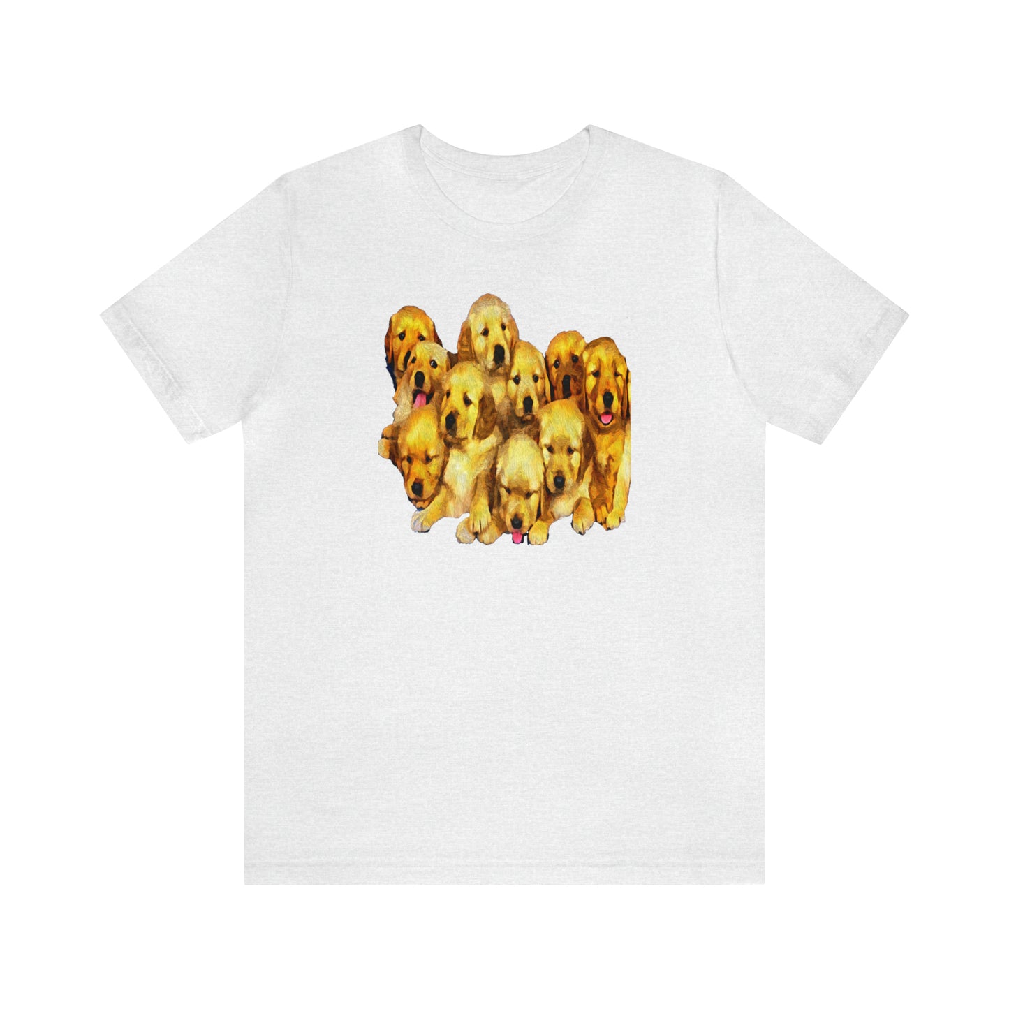 Golden Retriever Puppies Classic Jersey Short Sleeve Tee