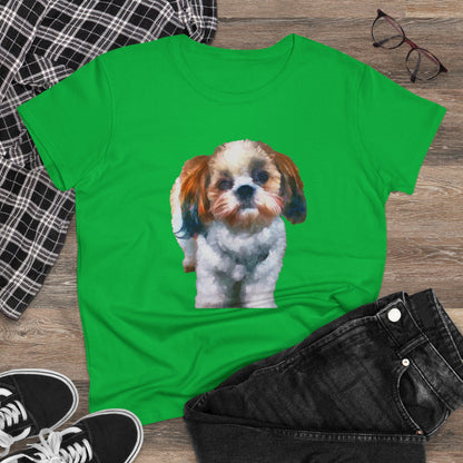 Shih-Tzu Women's Midweight Cotton Tee