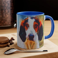 Treeing Walker Coonhound Accent Coffee Mug, 11oz