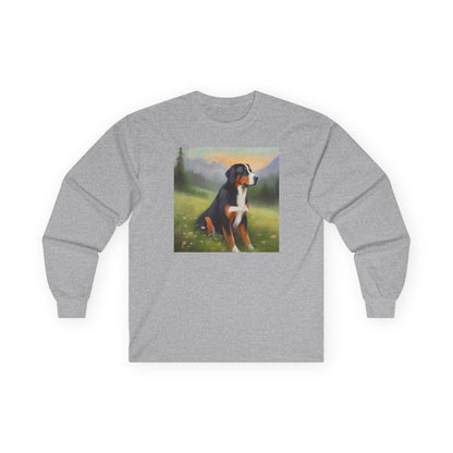 Greater Swiss Mountain Dog Cotton Long Sleeve Tee