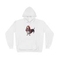 Basset Hound  --  Unisex  Fleece Lined Pullover Hoodie Sweatshirt