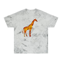 Giraffe 'Camile' Unisex Cotton  -  Color Blast T-Shirt