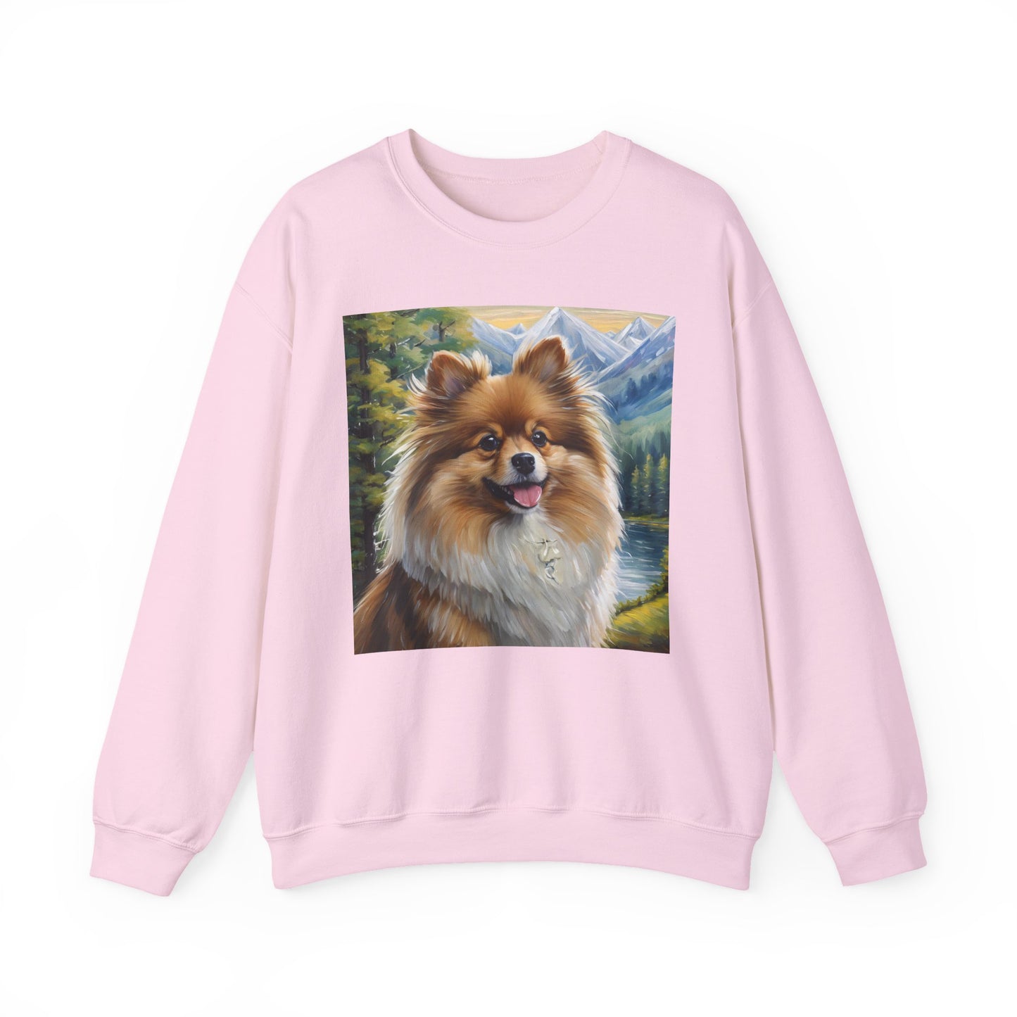 German Spitz Unisex 50/50 Crewneck Sweatshirt