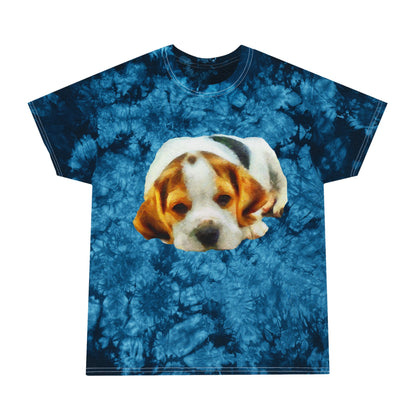 English Foxhound 'Sasha' Unisex Cotton Tie-Dye Tee