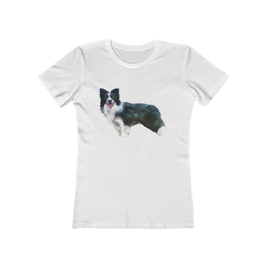 Border Collie 'Andrew' Women's Slim Fit T-Shirt