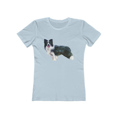 Border Collie 'Andrew' Women's Slim Fit T-Shirt