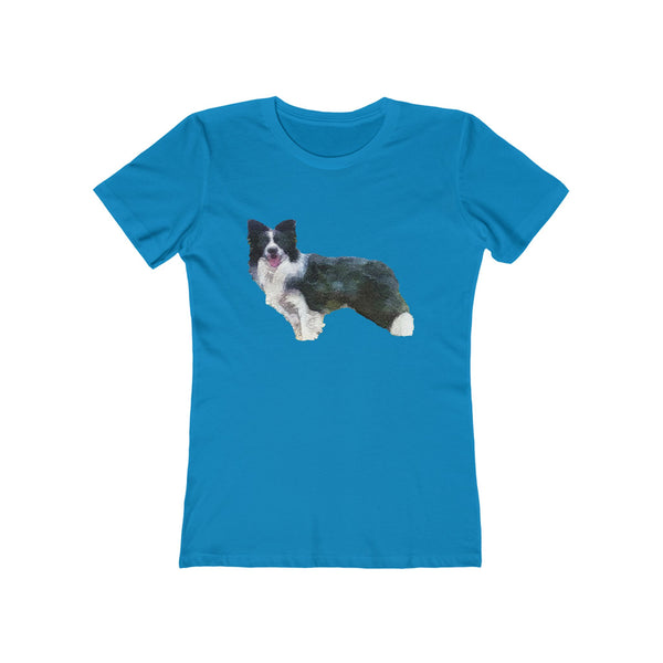 Border Collie 'Andrew' Women's Slim Fit T-Shirt