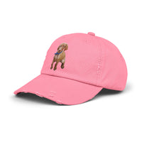 Vizsla Augie Test Unisex Distressed Cap