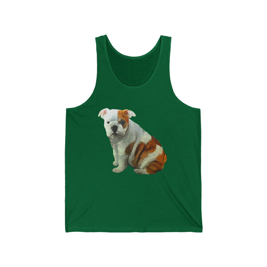 English Bulldog 'Bugsy' - Unisex Jersey Tank