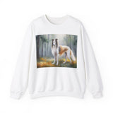 "Majestic Borzoi 'Russian Wolfhound' 50/50 Crewneck Sweatshirt"
